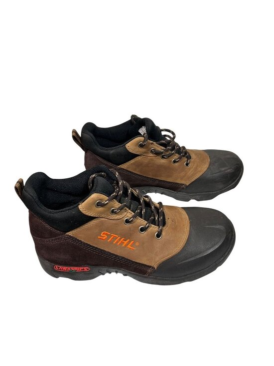 Stihl Mens LawnGrips Brown & Black Safety Toe Work Shoes Size 9.5 Leather & Rubb main image 8